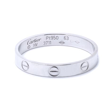 cartier platinum men's wedding band.